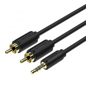 UT-121 3.5MM AUX to 2RCA Cable Y-C938BK