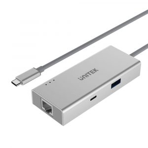 UT-131 Unitek USB 3.1 Type-C Aluminium Hub to USB TypeA Type-C HDMI GIGA Y-9117