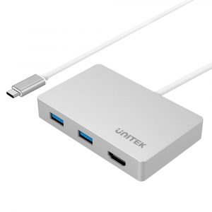 UT-142 Unitek USB 3.1 Type-C Hub to HDMI 2Port USB TypeA 1Port USBC Y-3707