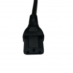 Interface® IEC320 C13 to IEC320 C14 Power Extension Cord, 6 Amps 250V, 0.75 sqmm, 0.3 Meter(s), Black