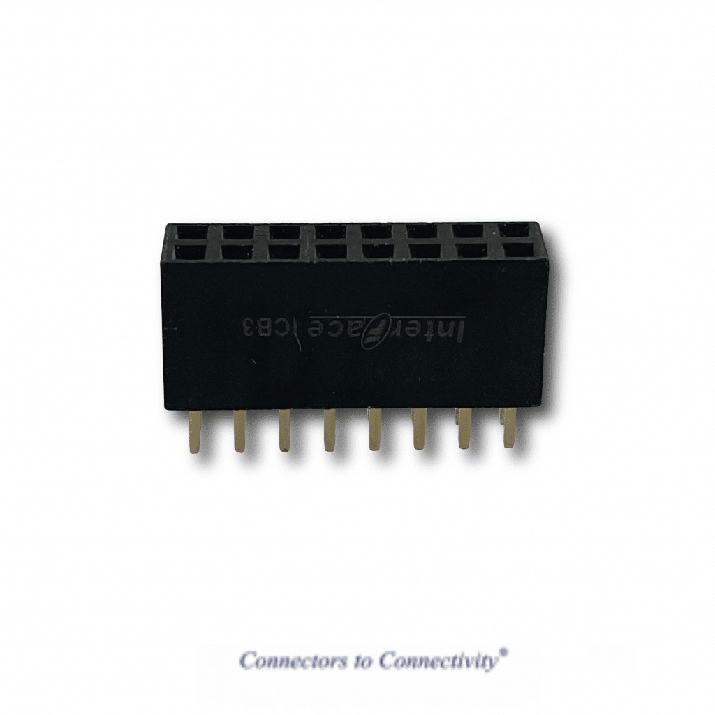 2.54mm Dual Row Header Straight by Interface Connectronics®